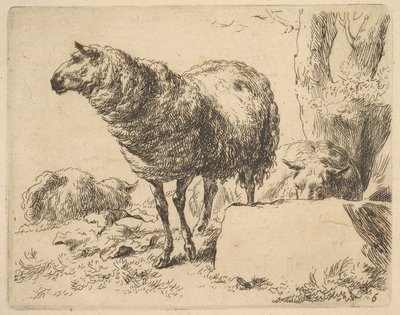 de O Conjunto de Ovelhas. de Nicolaes Berchem