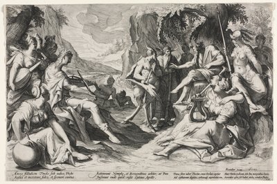 O Julgamento de Midas, 1589. de Nicolaes Clock