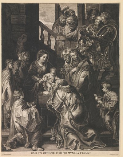 Adoração dos reis
Magi Ex Oriente Christo Munera Ferunt (título sobre o objecto) de Nicolaes Lauwers