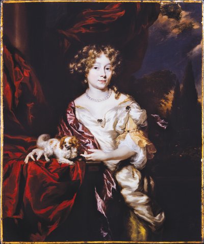 Retrato de uma senhora, 1677 de Nicolaes Maes