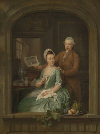 Retrato de Robert Muys e sua esposa Maria Nozeman Retrato de Robert Muys e sua esposa Maria Nozeman de Nicolaes Muys