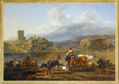 Passar o bac ... de Nicolaes Pietersz. Berchem