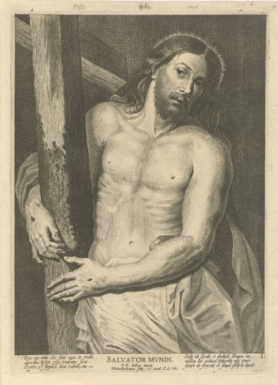 Cristo com a cruz
Cristo e treze apóstolos (título da série) de Nicolaes Ryckmans
