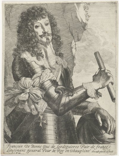 Retrato de François de Bonne-Lesdiguières-de Créqui de Nicolaes Van Helt Stockade