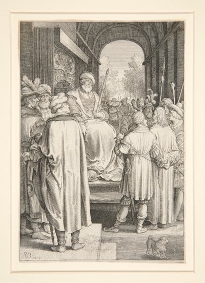 Cristo antes de Pilatos (Série Paixão) de Nicolaes de Bruyn