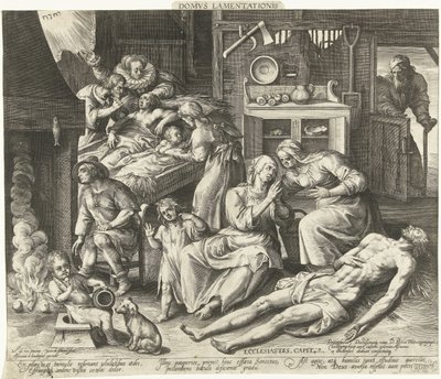 Uma casa de luto
Domus Lamentationis (título sobre o objecto) de Nicolaes de Bruyn