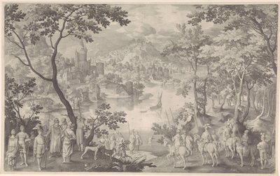 Cura de Naamã de Nicolaes de Bruyn