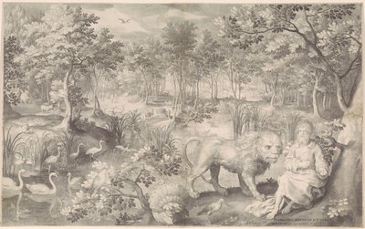 Jeremias no deserto de Nicolaes de Bruyn
