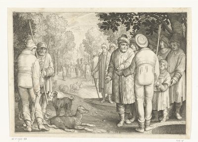 José é vendido pelos seus irmãos aos mercadores no poço
História de José (título da série) de Nicolaes de Bruyn