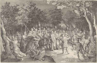 Judas beija e prisão de Cristo de Nicolaes de Bruyn