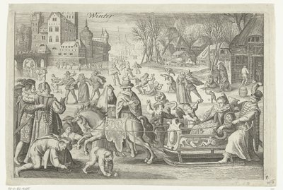 Inverno (título no objeto) Four Seasons (título da série) de Nicolaes de Bruyn