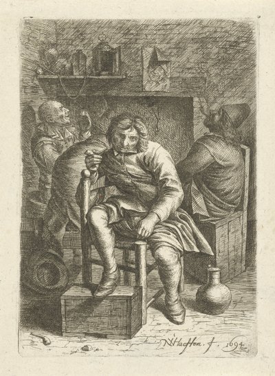homem fumante de Nicolaes van Haeften