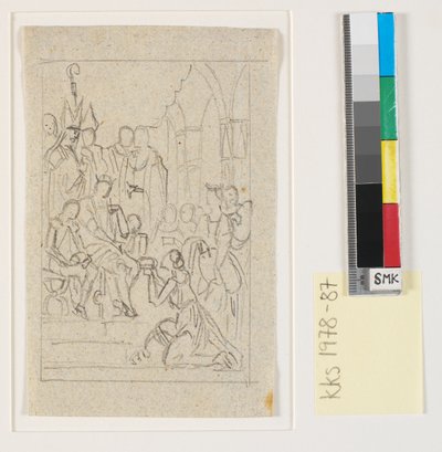 Christian I eleva Holstein a um ducado 1460 de Nicolai Abildgaard