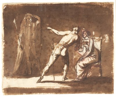 Hamlet com sua mãe de Nicolai Abildgaard