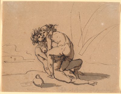 Hylas acariciado pela ninfa de Nicolai Abildgaard