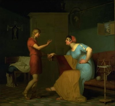 Papirius e sua mãe de Nicolai Abildgaard