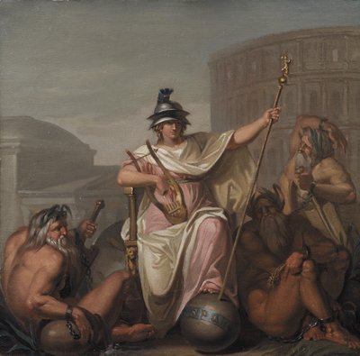 Roma como governante do mundo de Nicolai Abildgaard