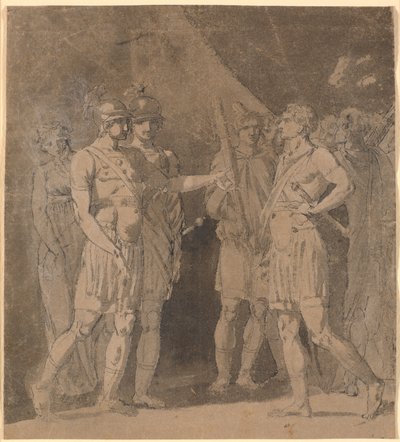 A noite de fogo tirada da natureza em ReiseWitz bei Plauen. de Nicolai Abildgaard