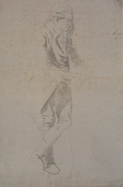 Homem de pé fantasiado de ca. 1770. Struensee? de Nicolai Abildgaard