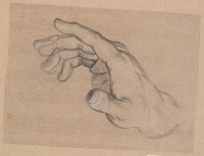 Estudo de uma mão de Nicolai Abildgaard