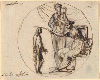 Projecto de três figuras para o Alívio de Libertação sobre o Apoio à Liberdade de Nicolai Abildgaard