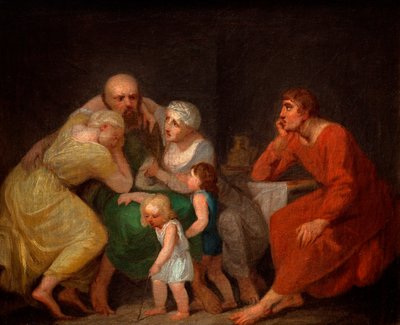 Uma cena de despedida. de Nicolai Abraham Abildgaard
