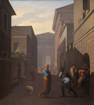 Simo e seu ex-escravo Sosia, 1803 de Nicolai Abraham Abildgaard