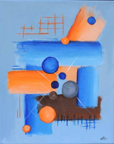 Composição abstrata dinâmica de Nicolas Alsterdal