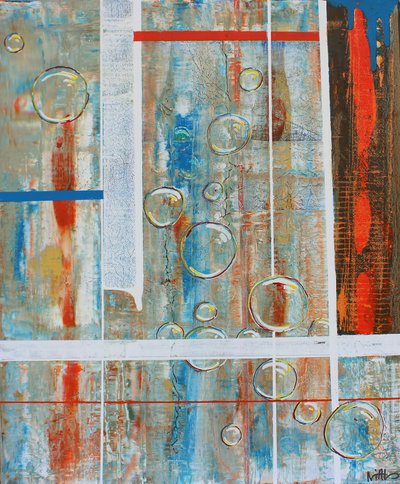 Bolhas abstratas vibrantes de Nicolas Alsterdal