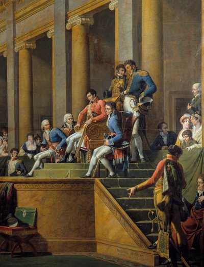 Detalhe da reunião do Consulado da República Cisalpina na comitia em Lyon de Nicolas Andre Monsiau
