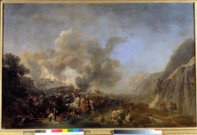 Campanha (Expedição) do Egito (1798-1801): "Batalha de Nazaré, 8/04/1799, a vitória conquistada pelo General Jean Andoche Junot (Jean-Andoche), Duque de Abrantes (1771-1813)" Pintura de Nicolas Taunay (1755-1830) Sol do século XIX. 0,92x1,39 m versailles,  de Nicolas Antoine Taunay