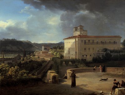 Vista da Villa Medicis, Roma, 1815 de Nicolas Antoine Taunay