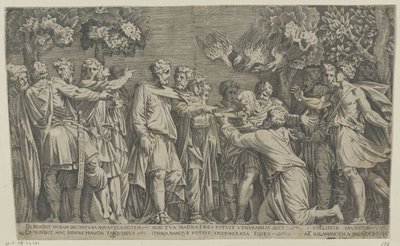 augúrio antigo de Nicolas Beatrizet (attributed to)