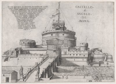 Espelho da magnificência romana: Castelo de San Angelo, séc. XVI., séc. XVI. de Nicolas Beatrizet