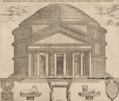 O Panteão, 1649 de Nicolas Beatrizet