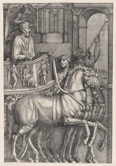 O triunfo de Marco Aurélio, 1550., 1550. de Nicolas Beatrizet