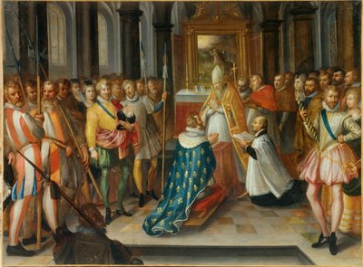 A abjuração de Henrique IV Rei da França em Saint Denis em 25 de julho de Nicolas Bollery