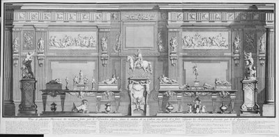 A Galeria de Girardon, século XVIII., século XVIII. de Nicolas Chevalier