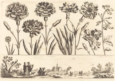 Impressão de flores nº 9 de Nicolas Cochin after Balthasar Moncornet