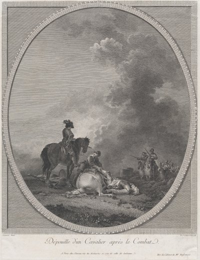 O cadáver de um soldado após o combate, 1781., 1781. de Nicolas Colibert