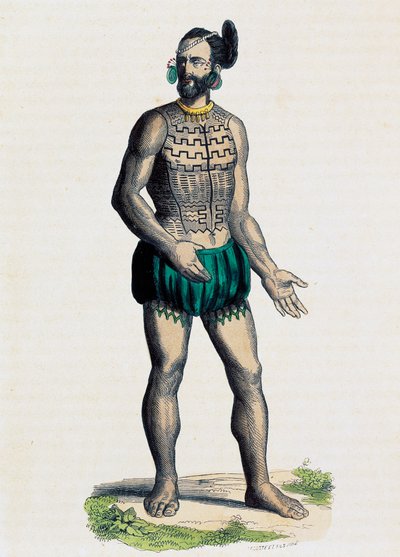 Nativo do Arquipélago Romanzoff (Oceania) de Nicolas Dally