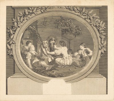 Educação é tudo de Nicolas Delaunay after Jean Honoré Fragonard