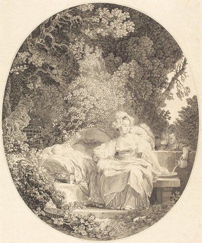 A boa mãe de Nicolas Delaunay after Jean Honoré Fragonard