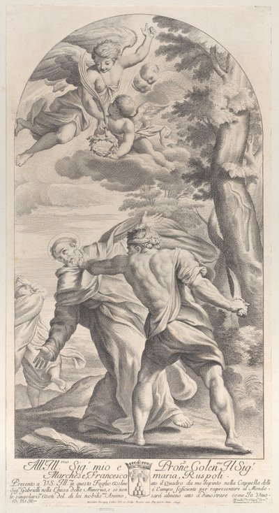 Martírio de um santo, 1693., 1693. de Nicolas Dorigny