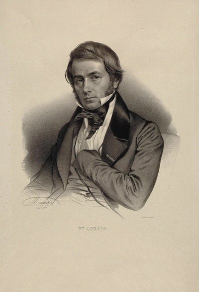 Retrato do filósofo Victor Primo 1792-1867. de Nicolas Eustache Maurin