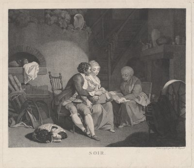Noite de Soir, década de 1780. de Nicolas Francois Regnault