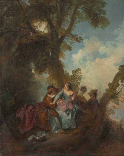 Declaração de Amor, c. 1720 de Nicolas Lancret