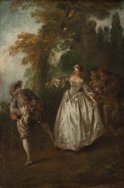Dança ao ar livre de Nicolas Lancret