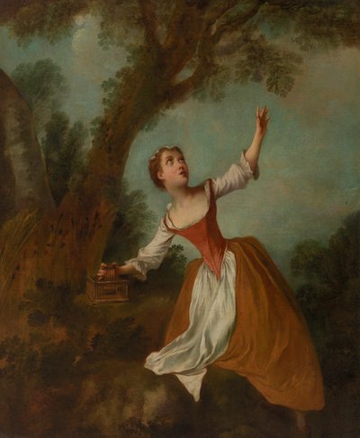 Gaiola Aberta - Garota na Paisagem de Nicolas Lancret