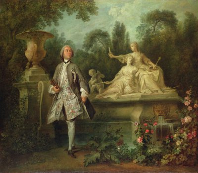 Retrato do Actor Grandval, c.1742 (óleo sobre tela) de Nicolas Lancret